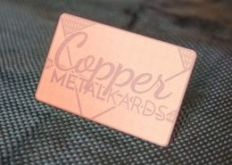 Copper Finish Business Cards