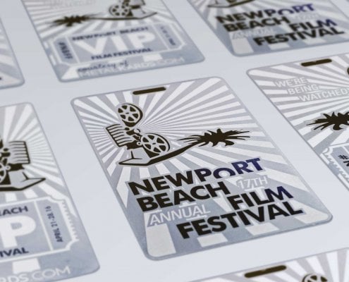 Metal VIP Cards for Newport Beach Film Festival