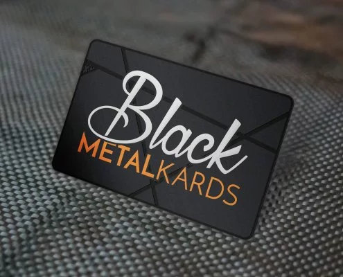 Black Metal Biz Cards