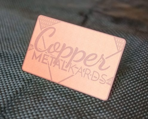 Copper Metal Card